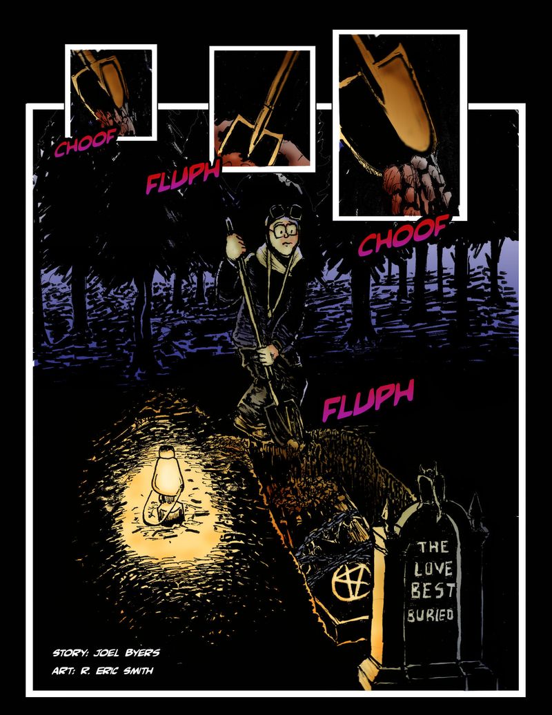 Web Comic: The Love Best Buried (page 1)